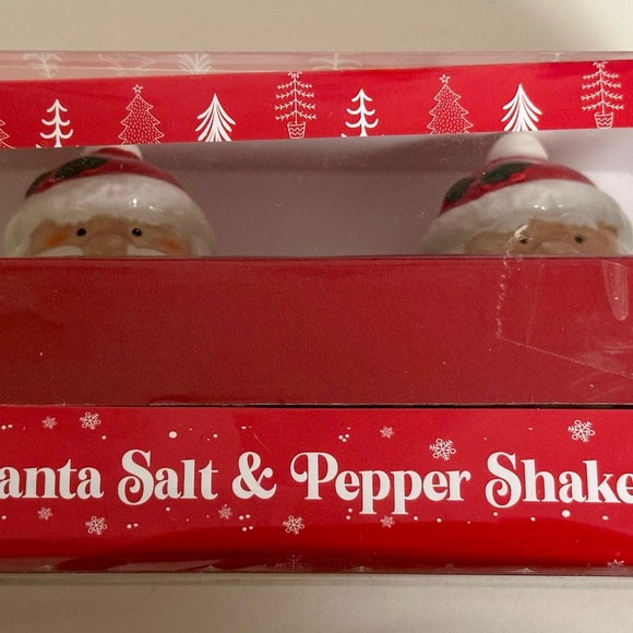 Tinsel and Elves Santa Salt and Pepper Shaker Set - Like New, Never Used - Picture 2 of 11